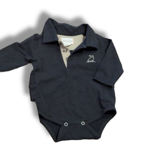 Size 0-3 month Me and Henry gery polo onesie Default Title / 0-3 month / Boy