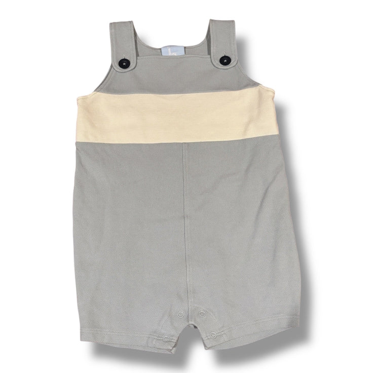 Size 24 month Bella Bliss light blue pique romper w/ white stripe Default Title / 2 / Boy