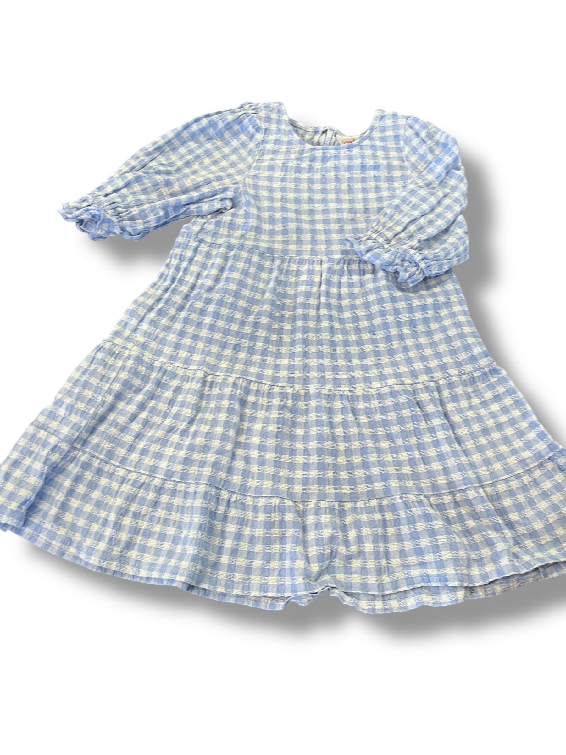 Size 10 Seed Light Blue Gingham Dress Default Title / 10 / Girl