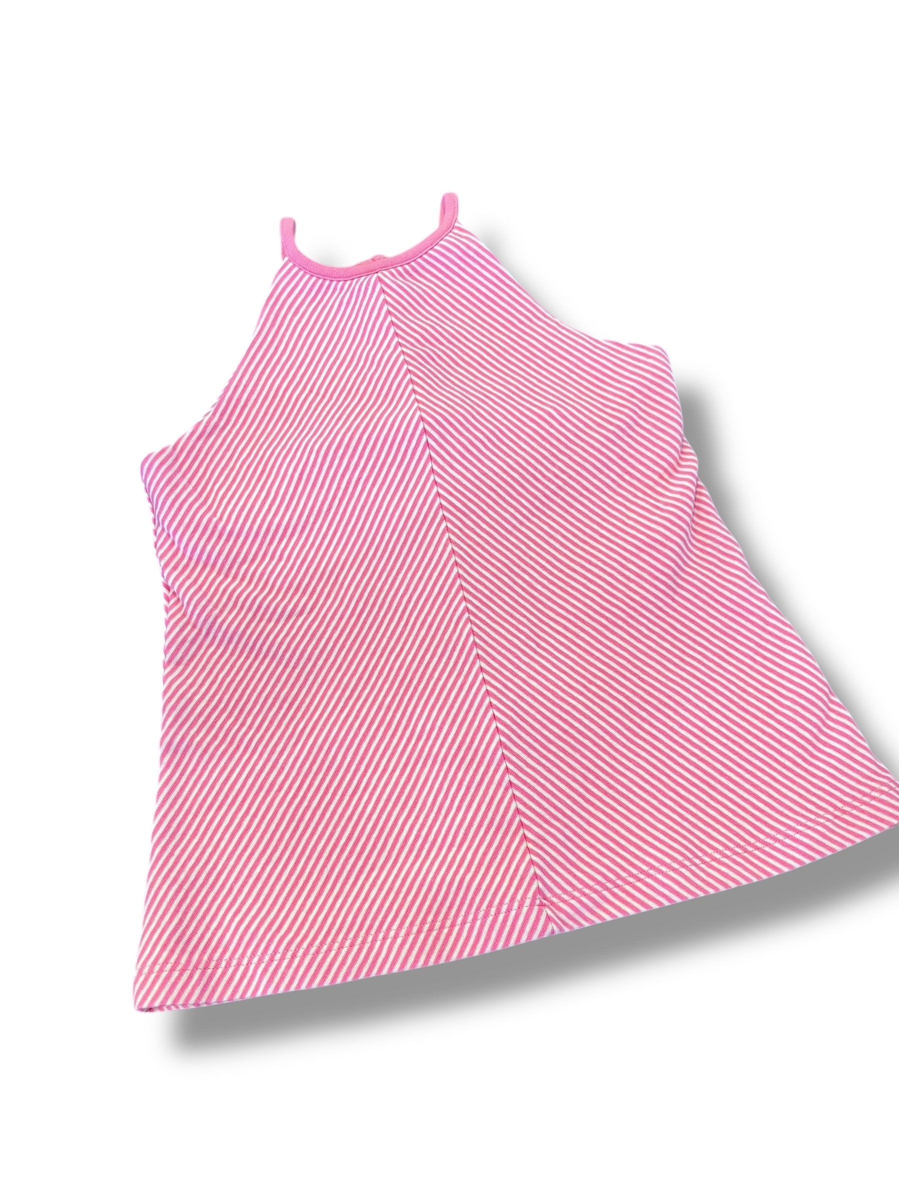 Size 10 Bisby Dress Pink and White Stripe Default Title / 10 / Girl