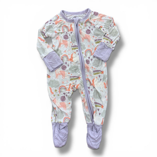 SIze 0-3 month Emerson purple and unicorn sleeper Default Title / 0-3 month / Girl