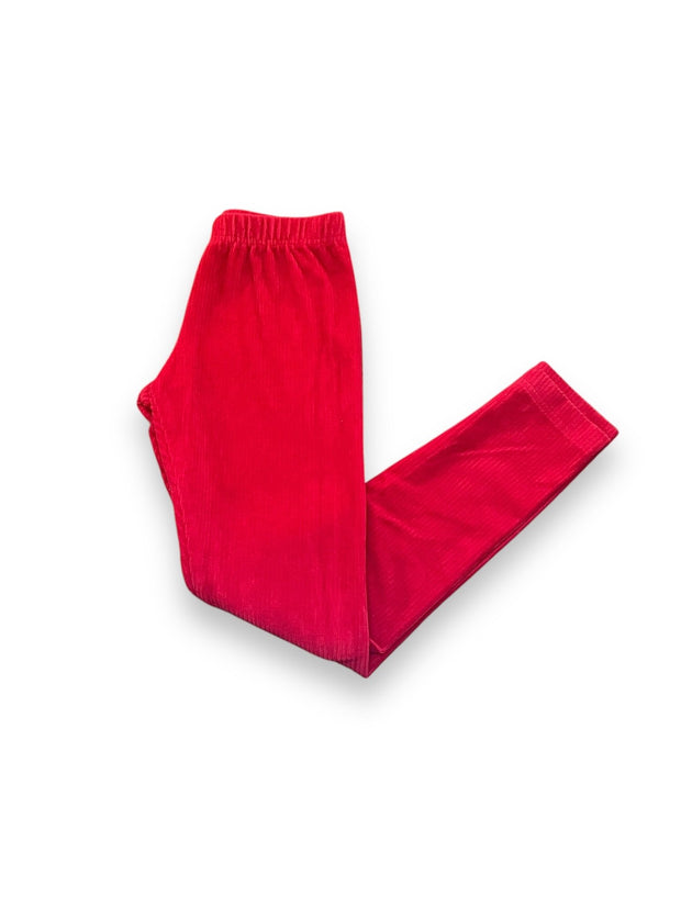 Size 10 Hanna Andersson red ribbed leggings Default Title / 10 / Girl