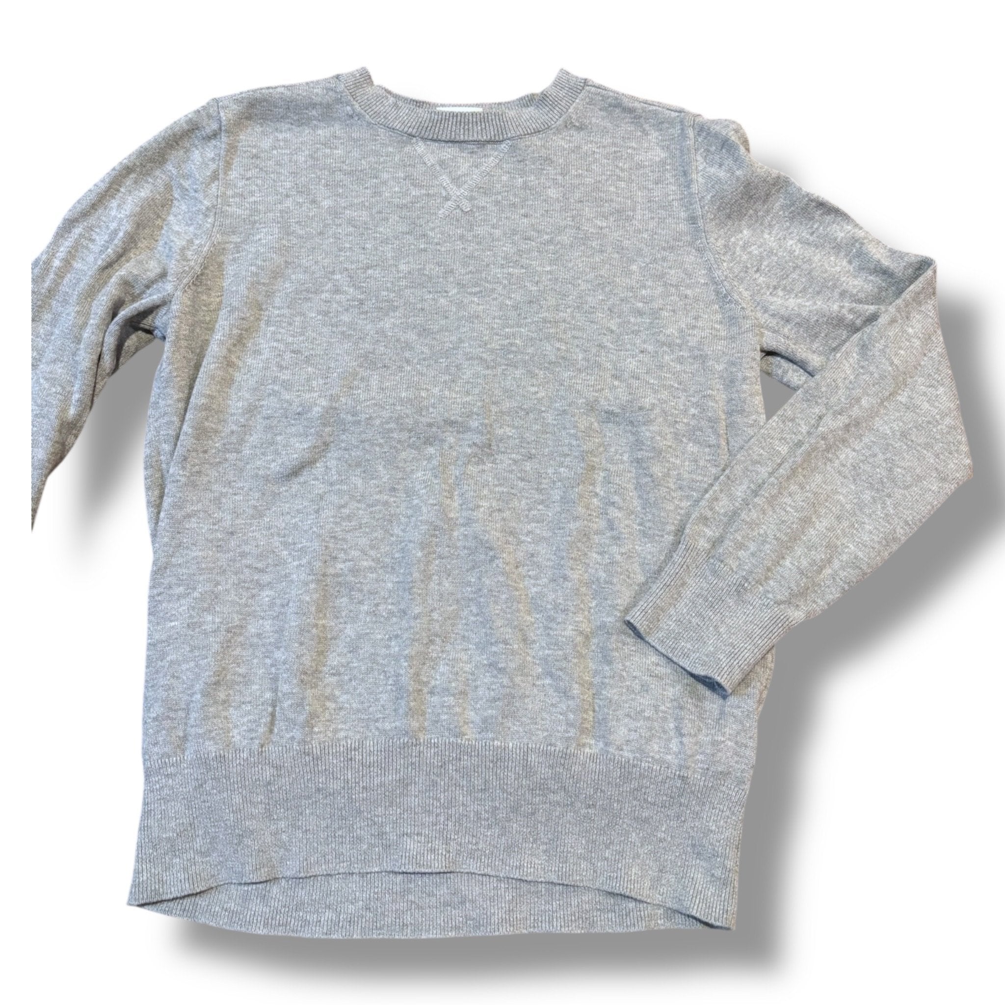 Size 10-11 Crewcuts gray cotton knit sweater Default Title / 11-Oct / Boy