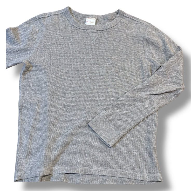 Size 12 Hanna Andersson gray waffle knit long-sleeve Default Title / 12 / Boy