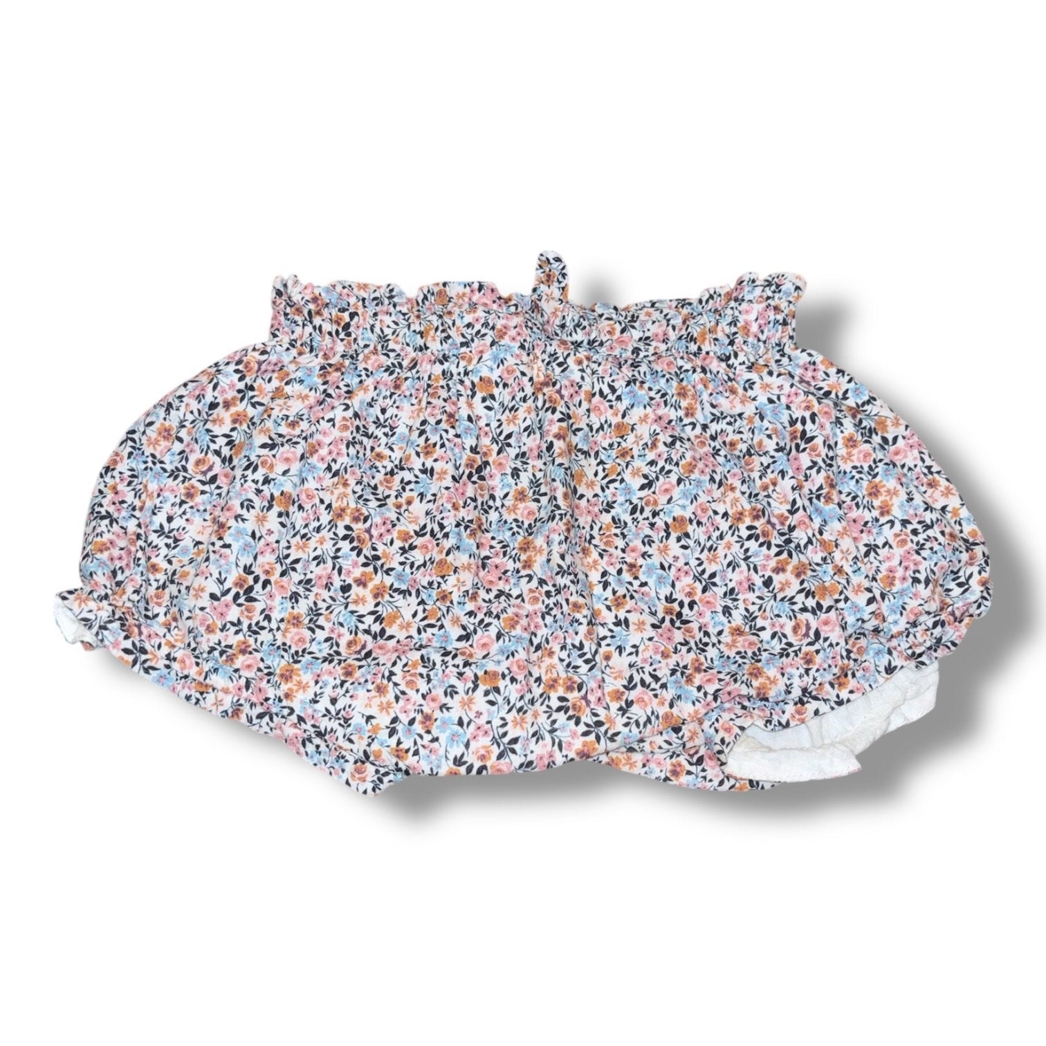 Size 24 month Buho pink/blue/tan floral bloomers w/ bow Default Title / 2 / Girl
