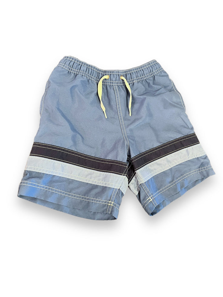 Size 6-7 (120 cm) Hanna Andersson blue swim trunks with navy and light blue stripes Default Title / 7-Jun / Boy