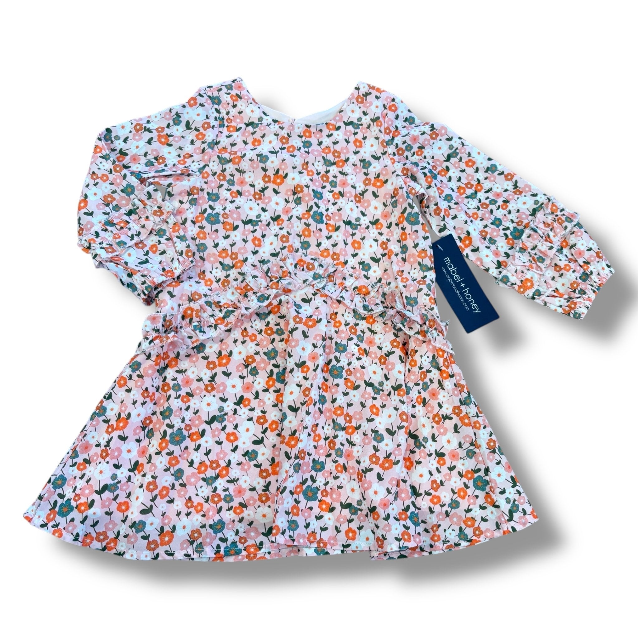 Size 4 Mabel and honey pink, pink/orange/green/white flowers NWT Default Title / 4 / Girl