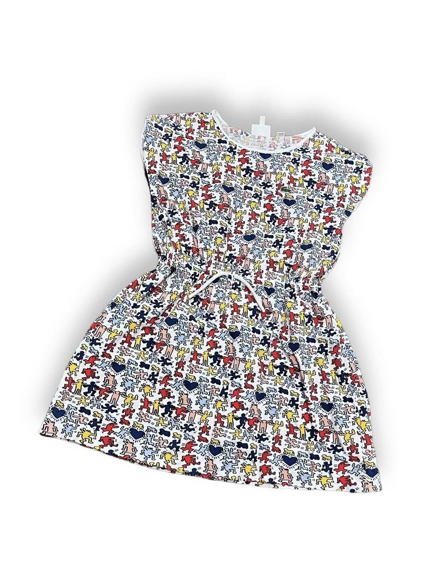 Size 8 Lacoste x Keith Haring printed dress with tie waist Default Title / 8 / Girl
