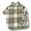 Size 12-18 month Janie and Jack sage/white/orange plaid flannel buttondown Default Title / 12-18 month / Boy