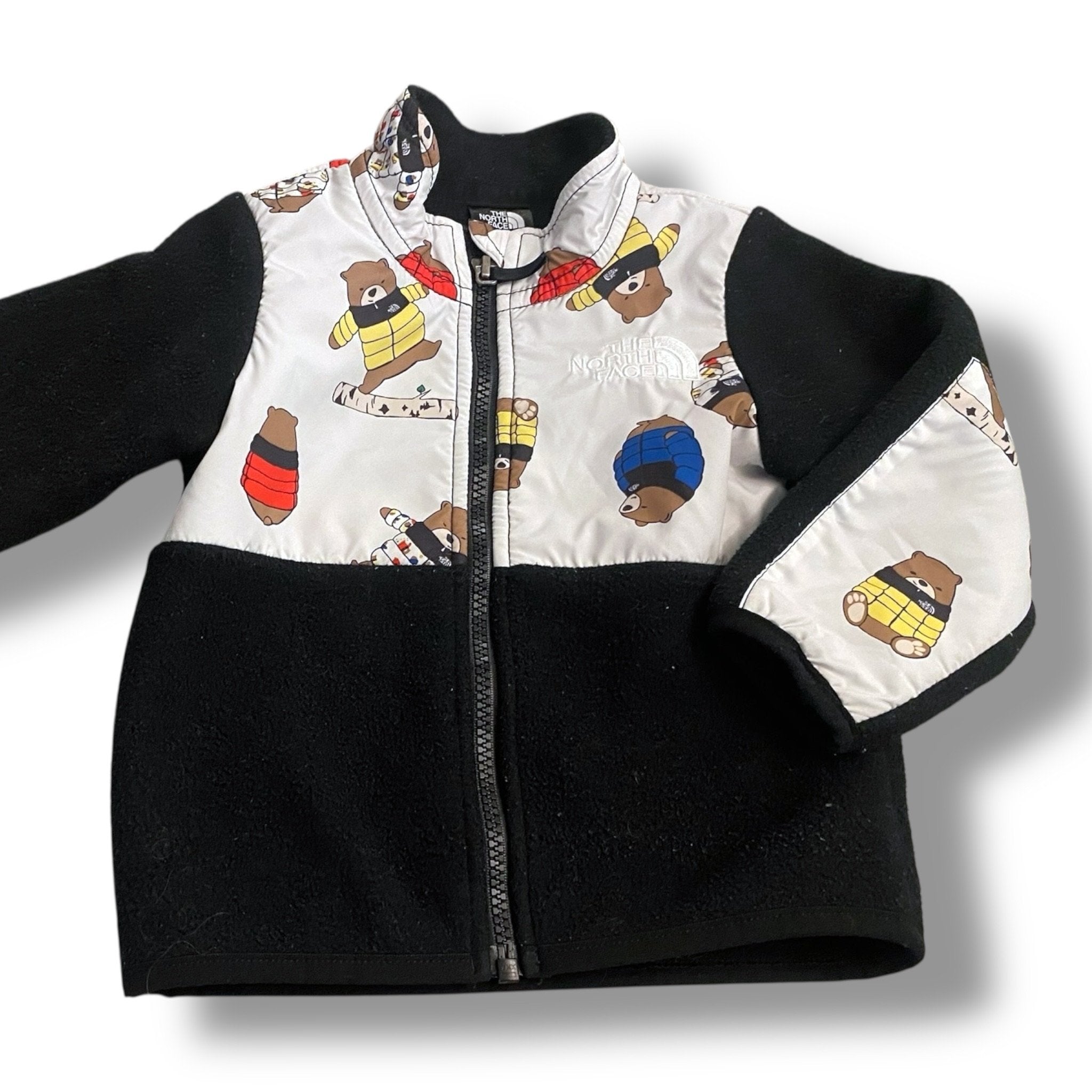Size 12-18 month North Face black fleece zip up jacket with bears Default Title / 12-18 month / Boy