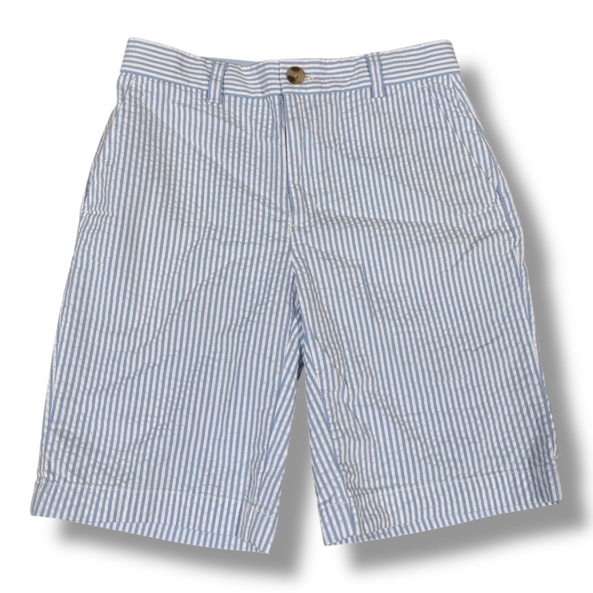 Size 12 Vineyard Vines light blue/white striped seersucker shorts Default Title / 12 / Boy