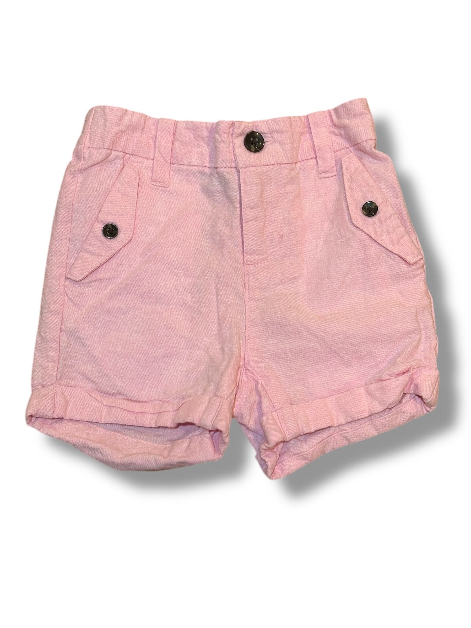 Size 3-6 month Janie and Jack pink linen shorts Default Title / 3-6 month / Boy