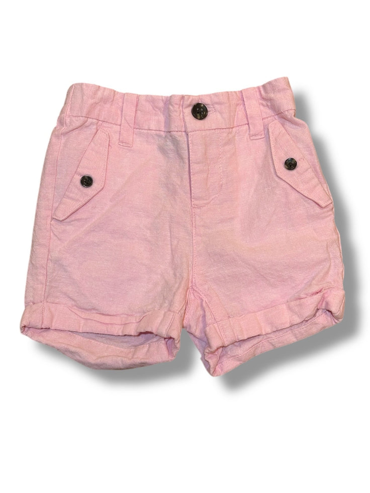 Size 3-6 month Janie and Jack pink linen shorts Default Title / 3-6 month / Boy
