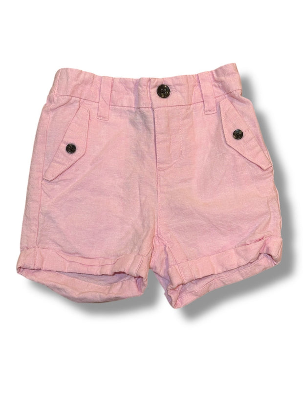Size 3-6 month Janie and Jack pink linen shorts Default Title / 3-6 month / Boy