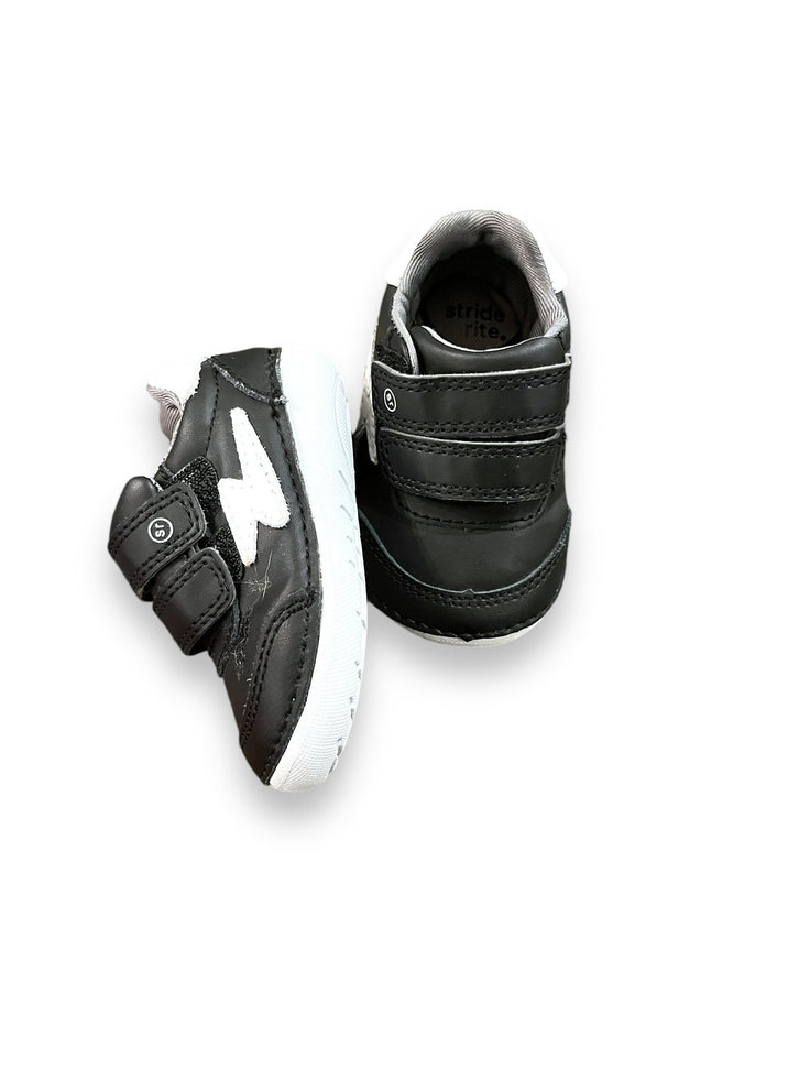 Size 3 infant Stride Rite black and white sneakers Default Title / 3 / -