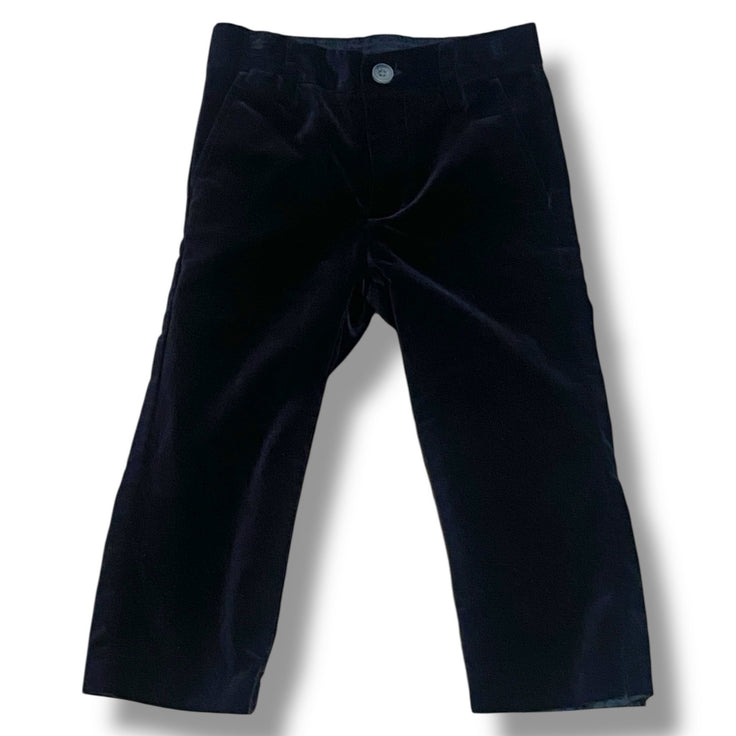Size 2 Janie and Jack black velvet pants with lining Default Title / 2 / Boy