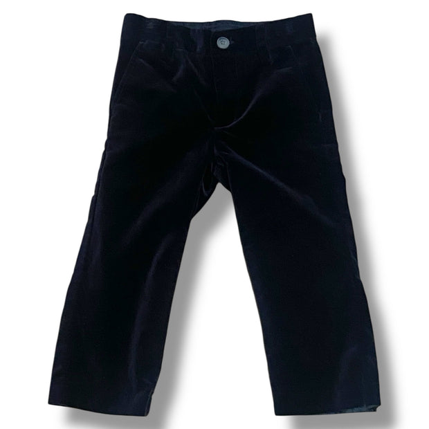 Size 2 Janie and Jack black velvet pants with lining Default Title / 2 / Boy