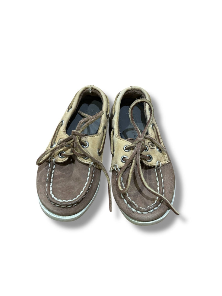 Size Toddler 6.5 Sperry brown/tan dock shoes Default Title / Toddler / -