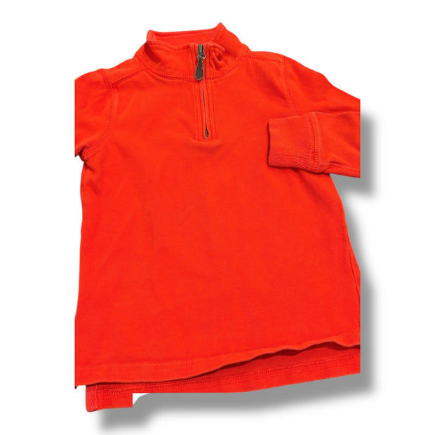 Size 4-5 Crewcuts red/orange knit quarter zip Default Title / 5-Apr / Boy