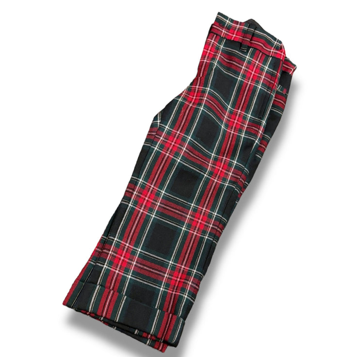 Size 3 Janie and jack navy/red/white tartanplaid lined dress pants Default Title / 3 / Boy