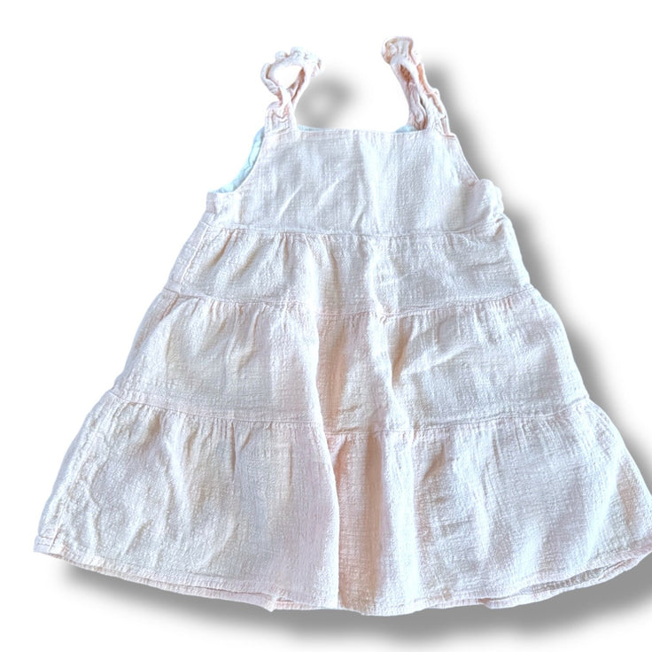 Size 4 Vignette light pink dress with ruffle on straps Default Title / 4 / Girl