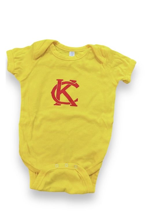 Size 24 months yellow KC onesie Default Title / 2 / Boy