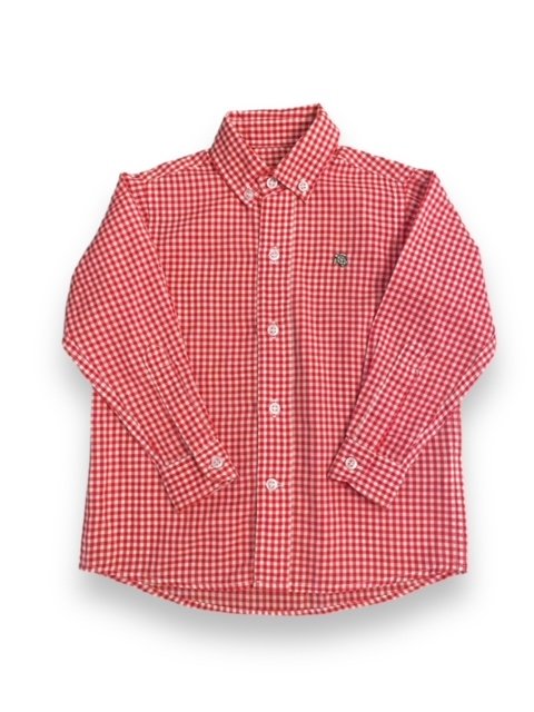 Size 2 J. Bailey red and white check long sleeve button up Default Title / 2 / -