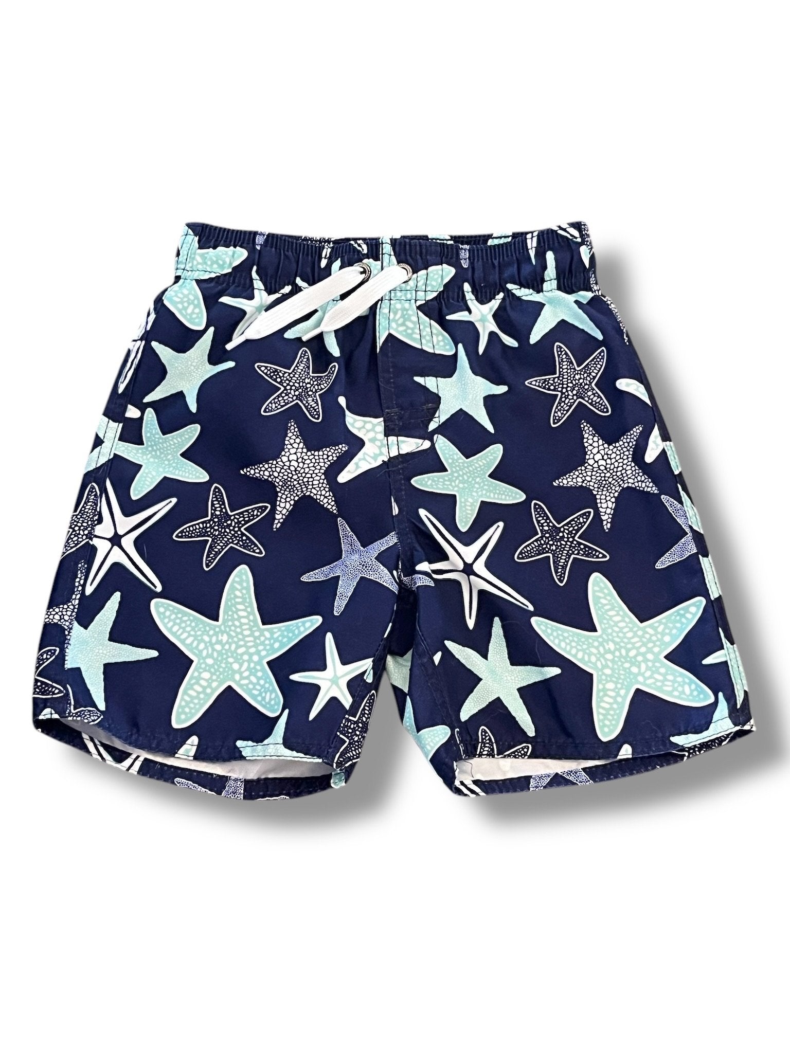 Size 4/5 Class Club navy swim trunks with teal starfish Default Title / 5-Apr / Boy
