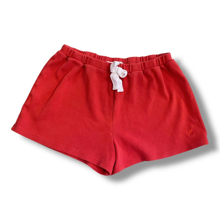 Size 12 TBBC red pull on cotton shorts with white drawstring Default Title / 12 / Girl