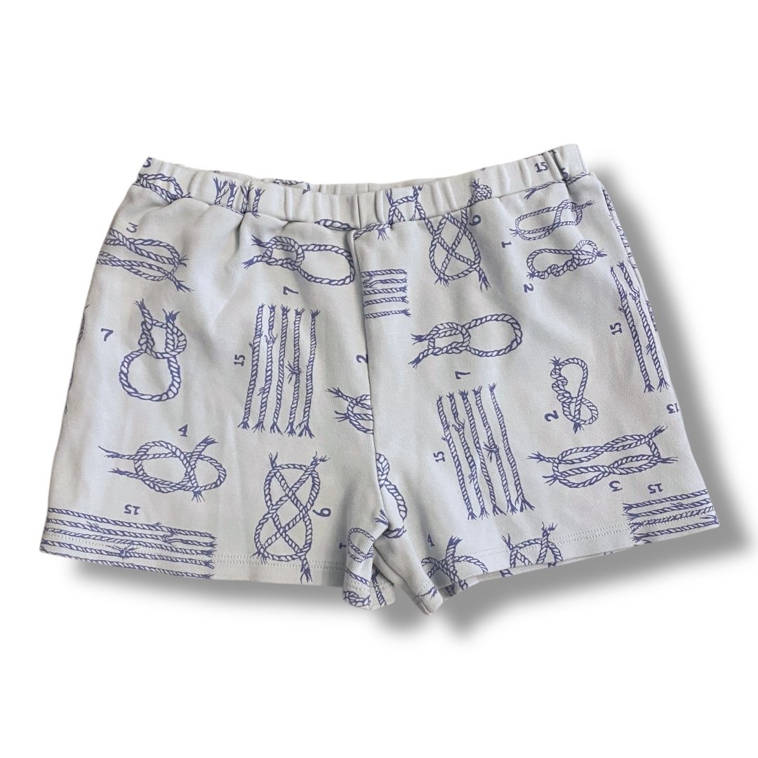 Size 12 TBBC light blue pull on shorts with nautical knots Default Title / 12 / Girl