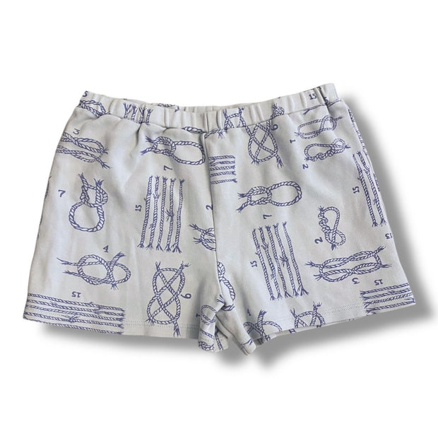 Size 12 TBBC light blue pull on shorts with nautical knots Default Title / 12 / Girl