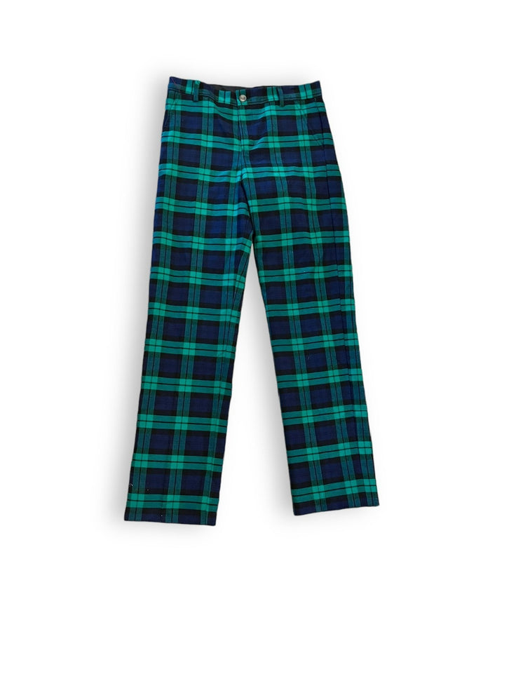 Size 16 Janie and jack navy/green plaid lined dress pants Default Title / 16 / Boy