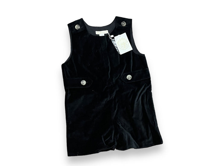 Size 3 TBBC black velvet shortall NWT Default Title / 3 / Boy