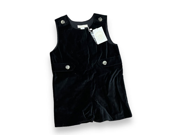 Size 3 TBBC black velvet shortall NWT Default Title / 3 / Boy