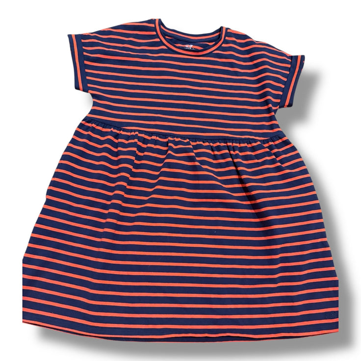 Size 7-8 Vineyard vines navy/red stripe short sleeve dress Default Title / 8-Jul / Girl