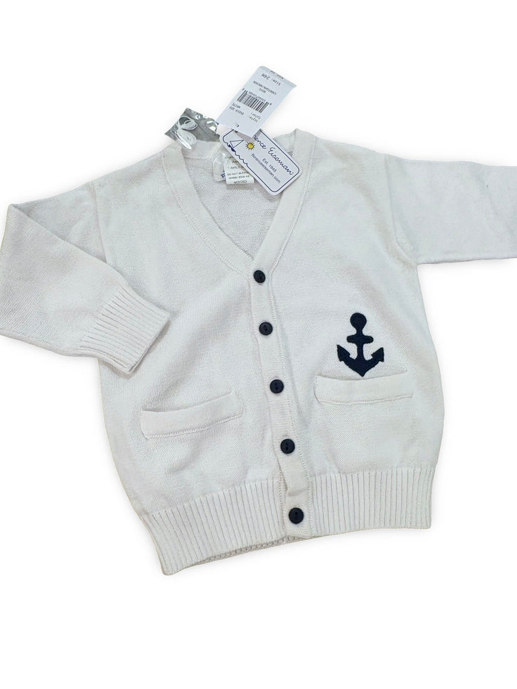Size 24 month Florence Eiseman white sweater with anchor NWT Default Title / 2 / -