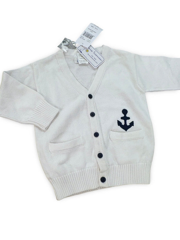 Size 24 month Florence Eiseman white sweater with anchor NWT Default Title / 2 / -