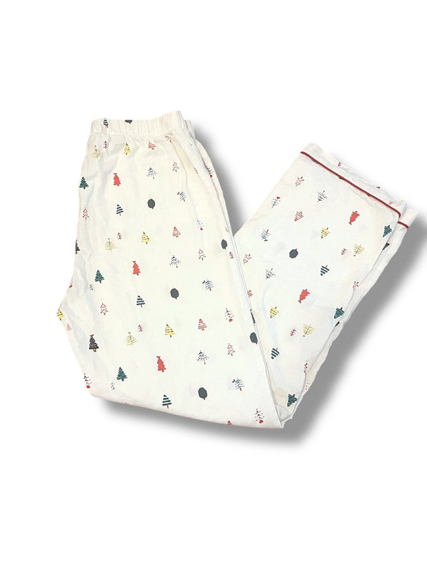 Size 14 (no tag/brand) white Christmas pajama pants Default Title / 14 / -