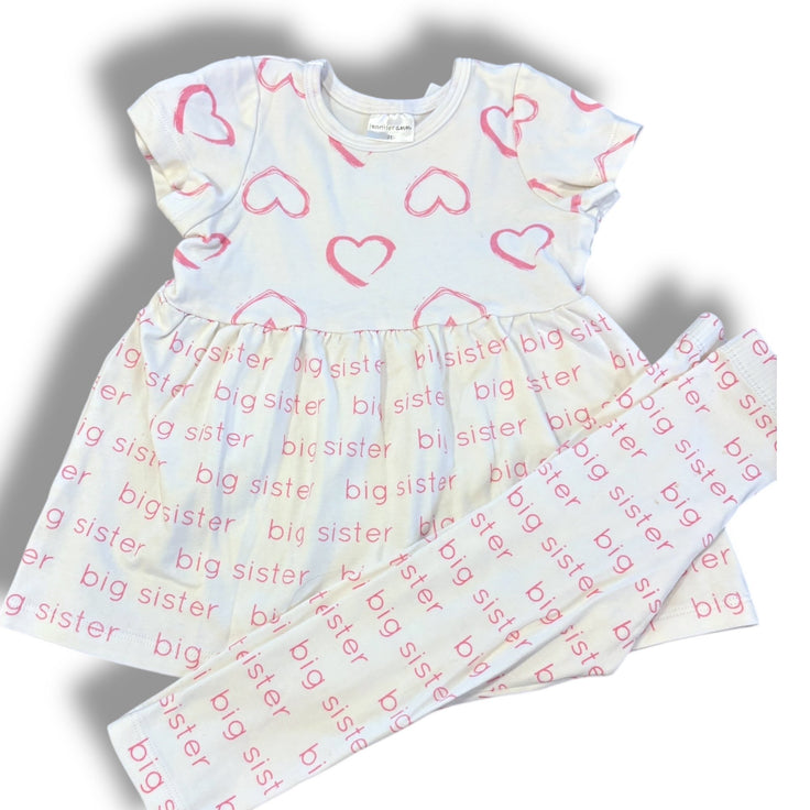 Size 3 Big sister dress and legging set Default Title / 3 / Girl