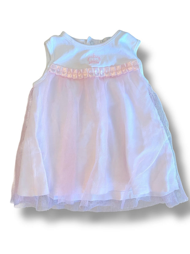 Size 0-3 month Kissy Kissy pink tulle dress with crown Default Title / 0-3 month / -