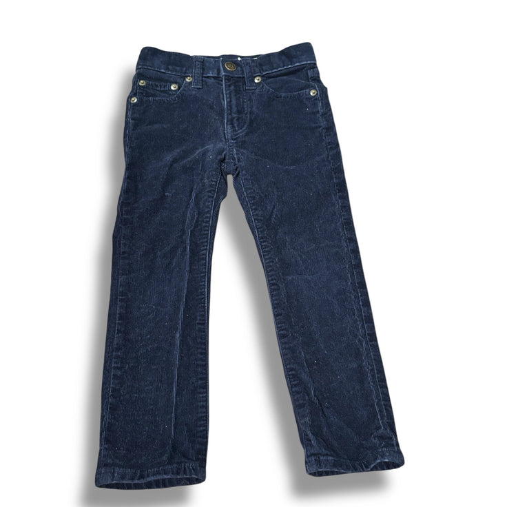 Size 4 Crewcuts navy corduroy pants (adjustable waist) Default Title / 4 / Boy