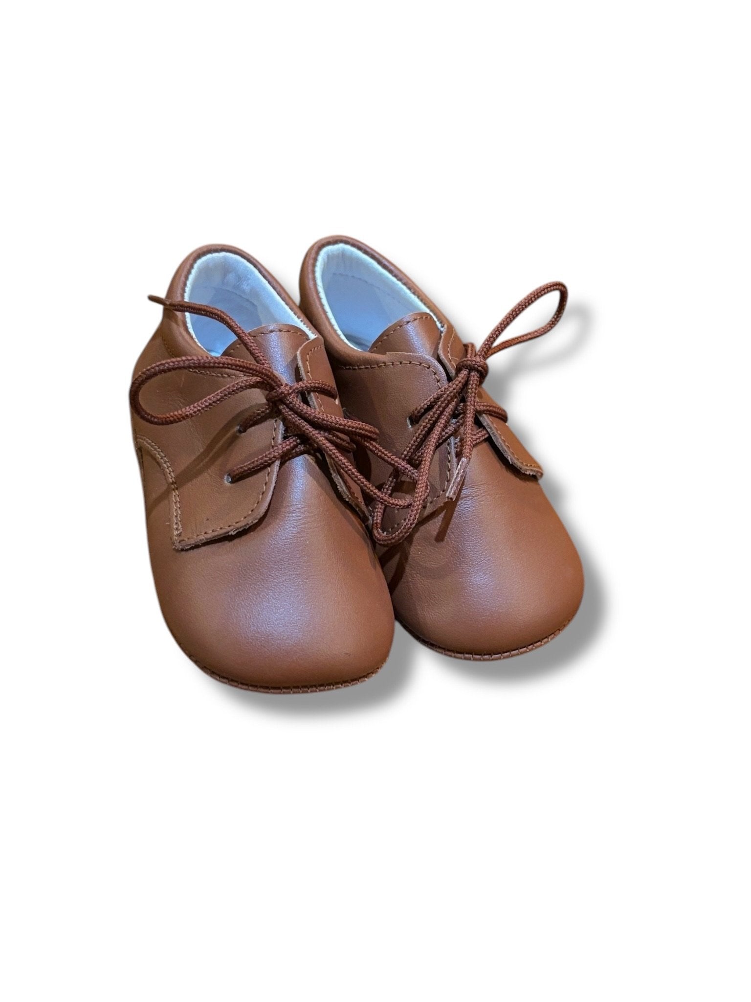 Size toddler 5  La Coqueta dark tan leather baby booties Default Title / Toddler / -