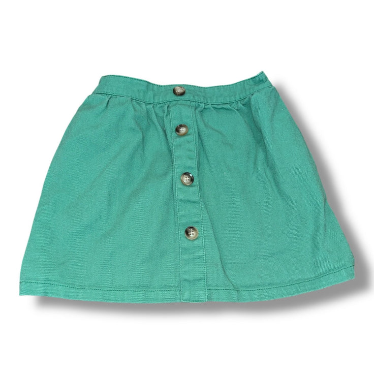 Size 6-7 Boden green chino skirt w/ front buttons Default Title / 7-Jun / Girl