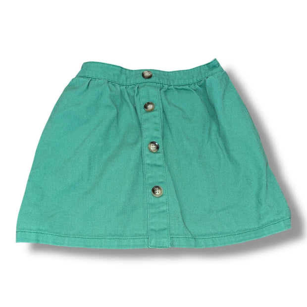 Size 6-7 Boden green chino skirt w/ front buttons Default Title / 7-Jun / Girl