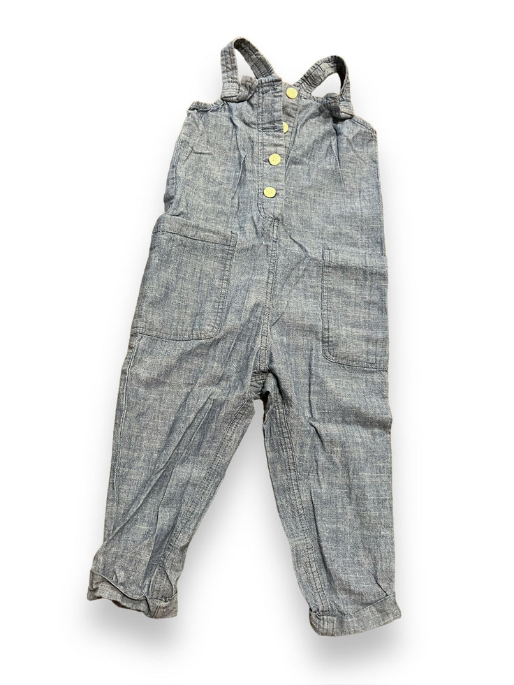 Size 4 Crewcuts denim jumpsuit with front pockets/buttons Default Title / 4 / Girl
