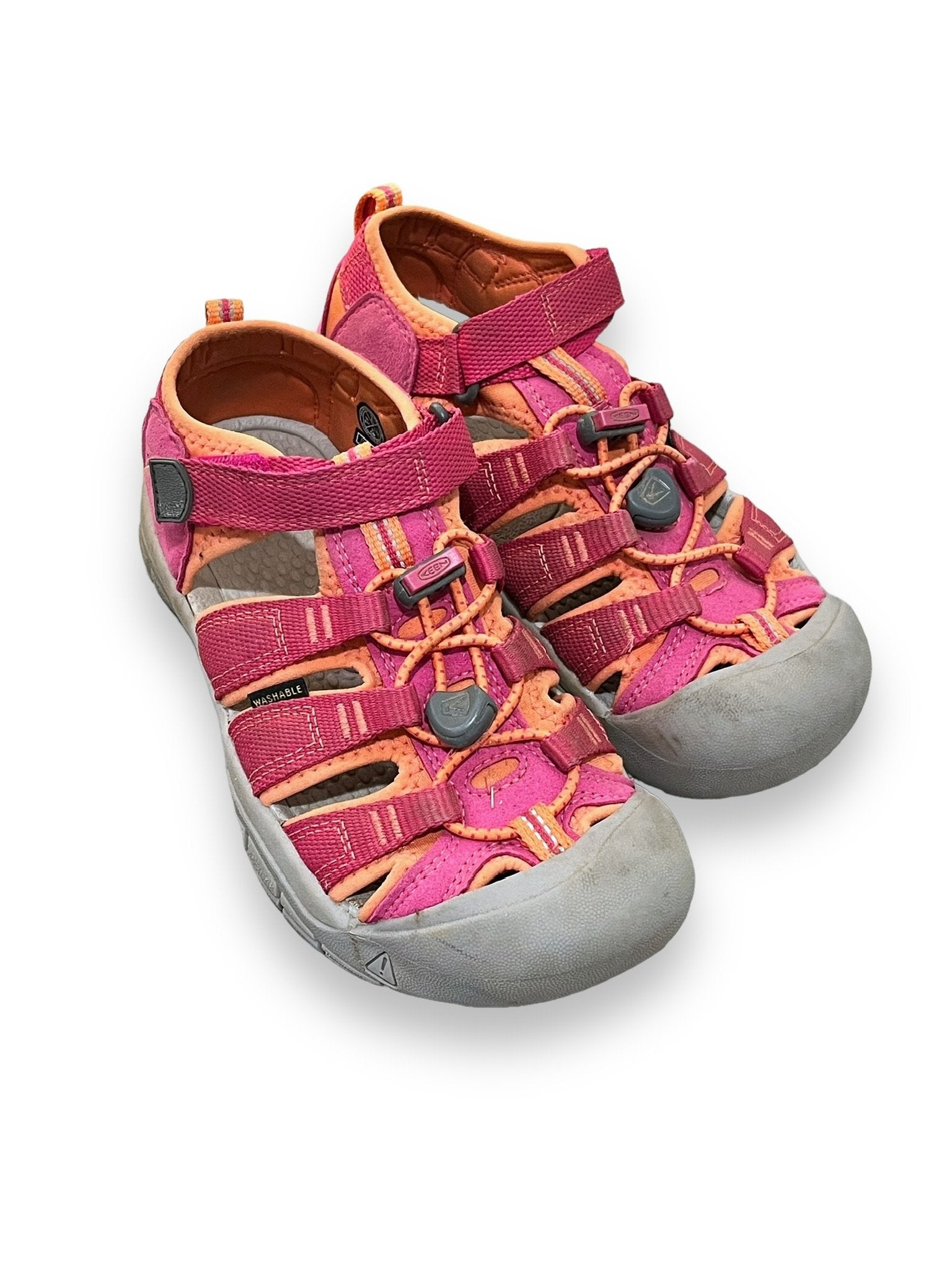 Size 2 girls Merrell pink sandals, moderate wear Default Title / 2 / -