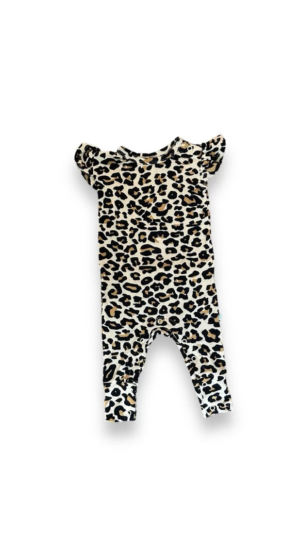 Size 0-3 month Posh Peanut leopard romper Default Title / 0-3 month / Girl