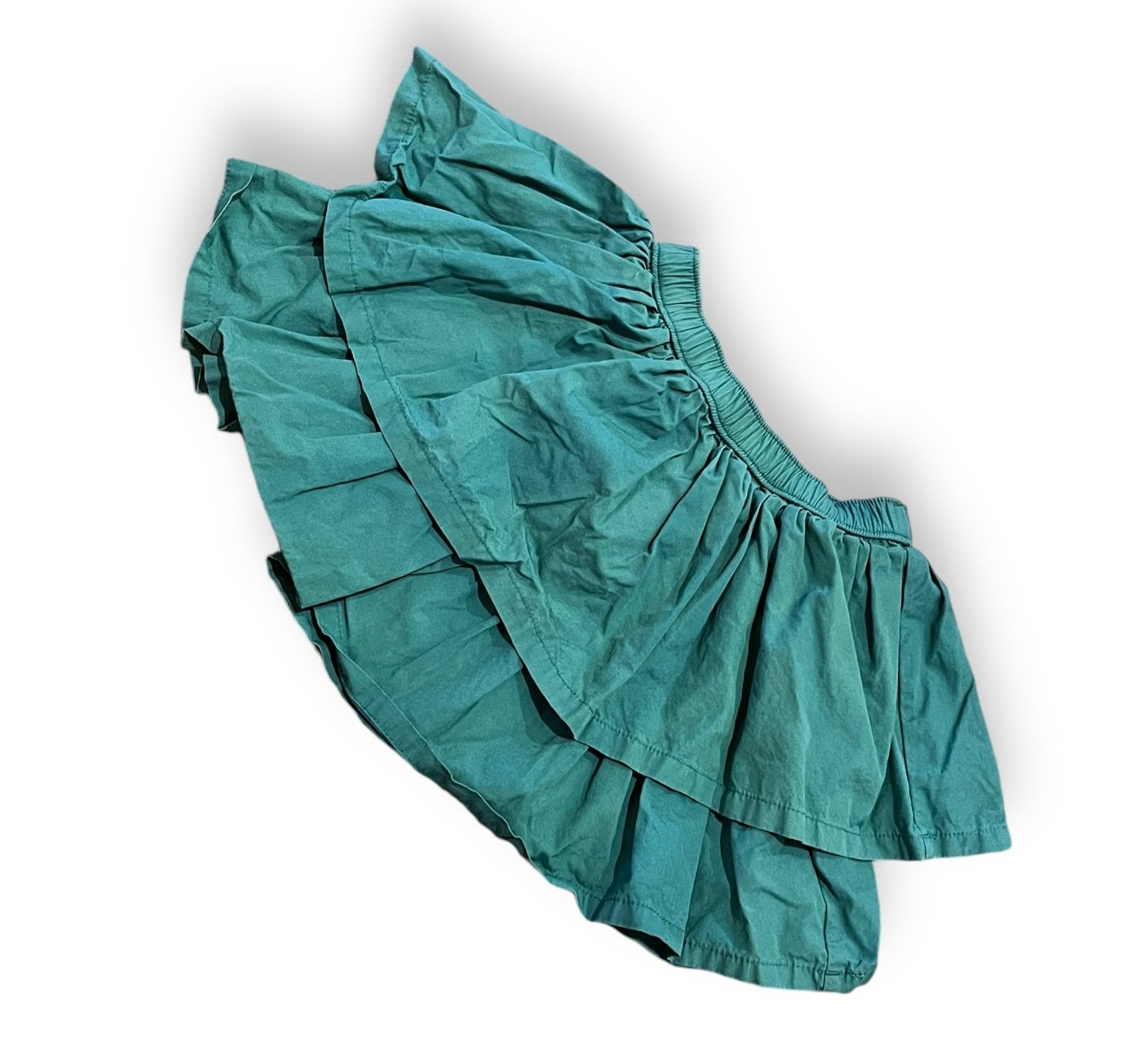 Size 4 Hanna Andersson green pull on skirt, light fading Default Title / 4 / Girl