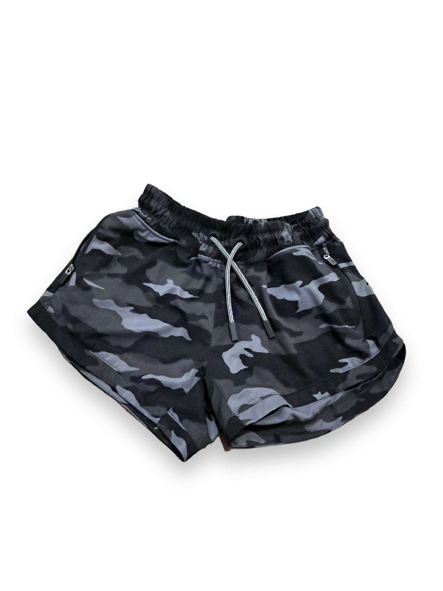 Size 7 Athleta black/grey camoflauge shorts Default Title / 7 / Girl