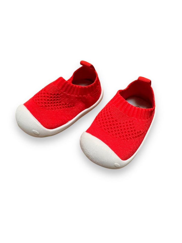 Size 3 infant Baby Waves red slip on sneakers Default Title / 3 / -